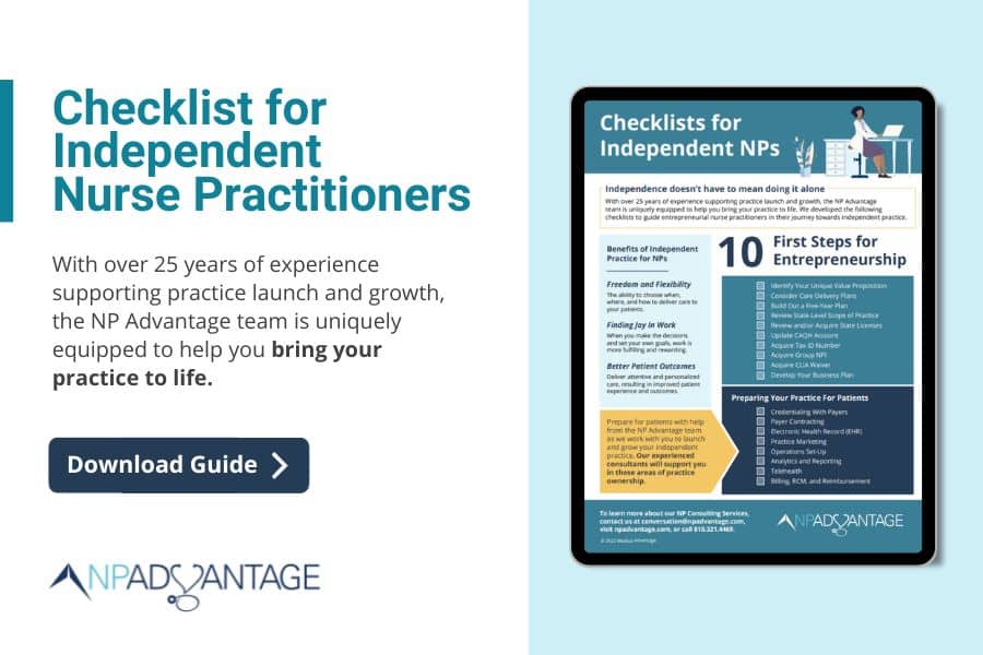Download our checklist for independent nurse practitioners